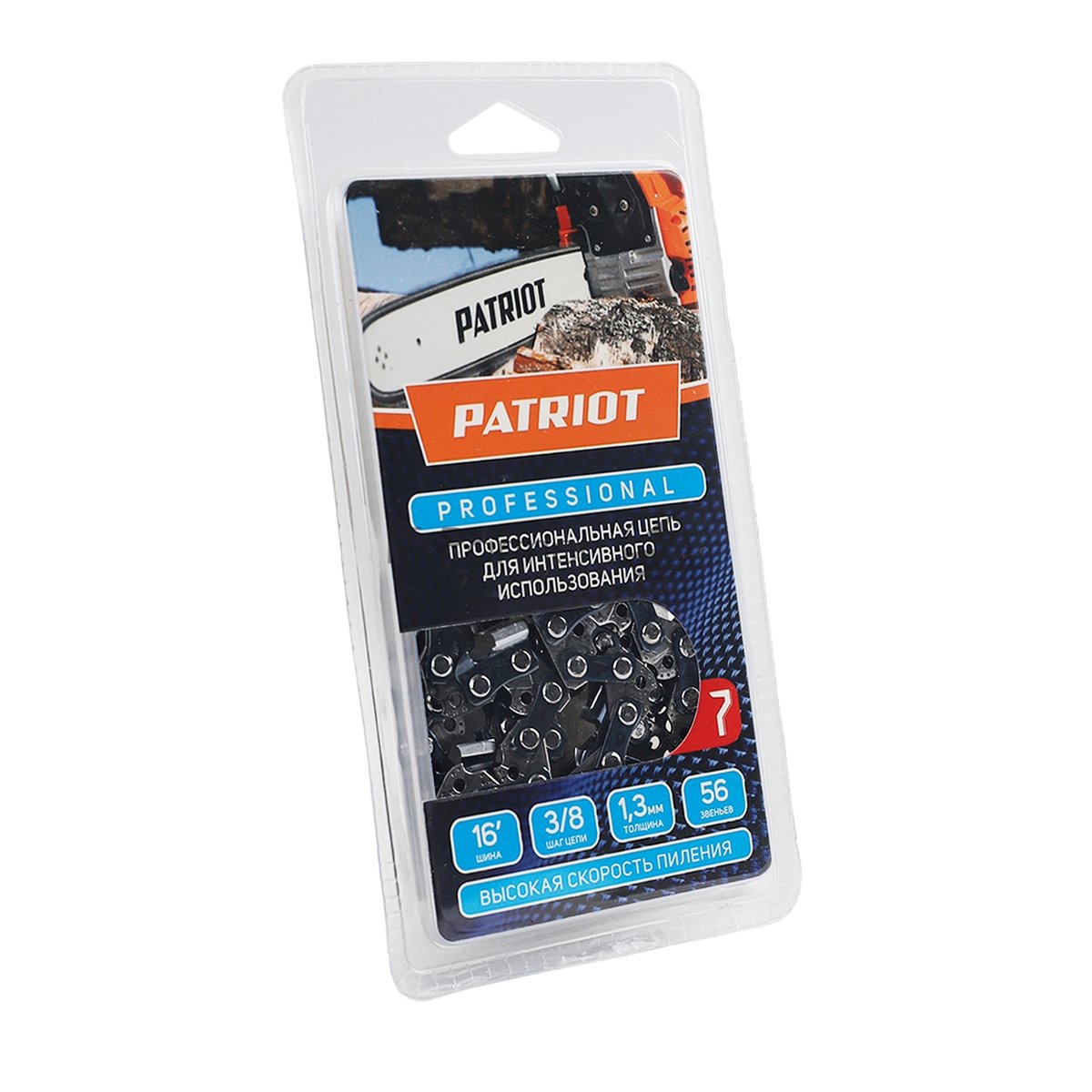 Цепь для цепных пил Patriot 91LP-56E Professional 3/8" 56звен. (862321040)