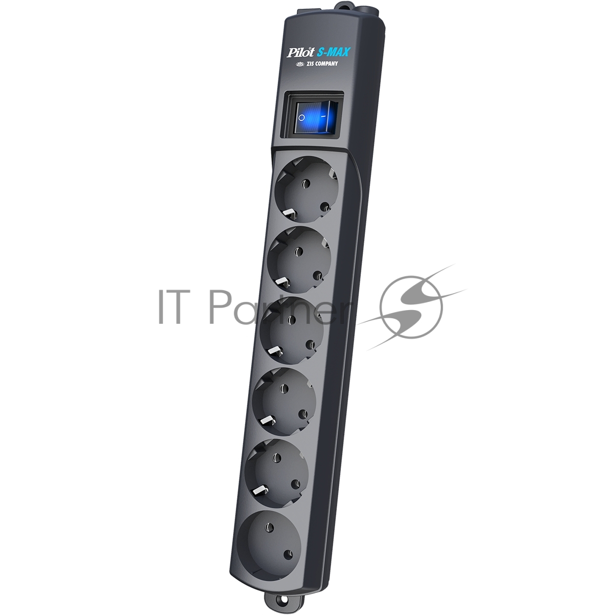 Сетевой фильтр Pilot S Max (5 euros + 1GP), 15A/3.5kVA, automatic, 7 m, graphite