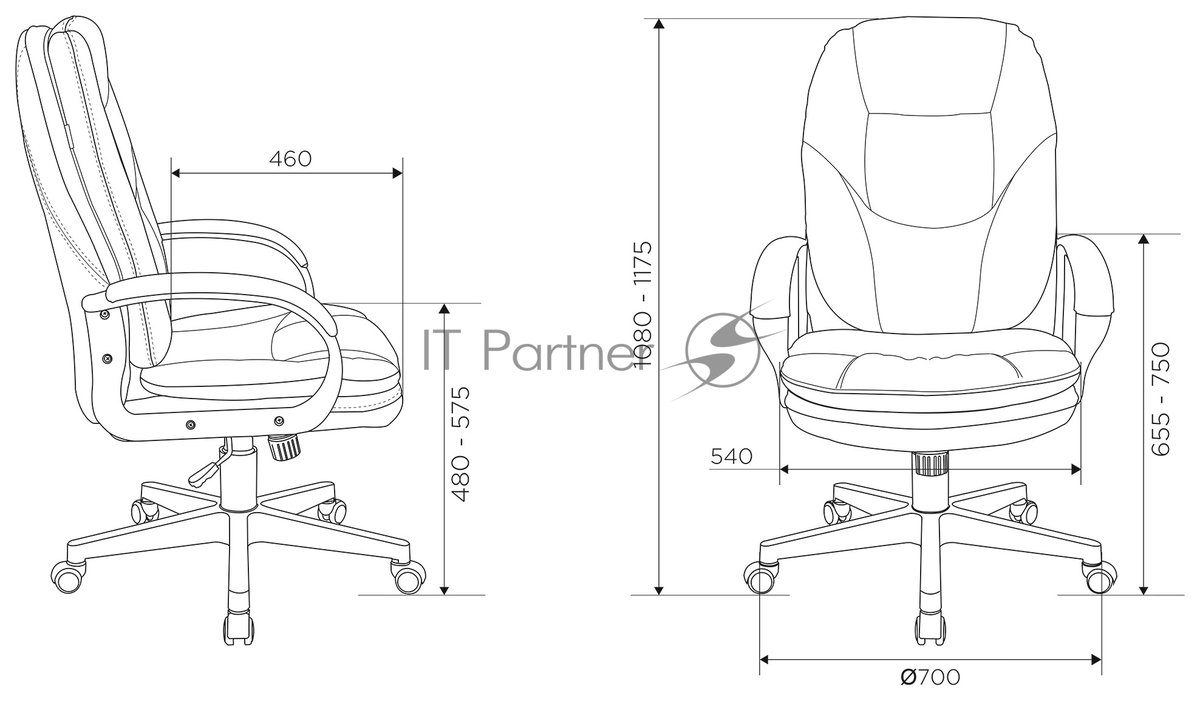 Кресло Бюрократ CH-868N Fabric Alfa 44 серый, ткань