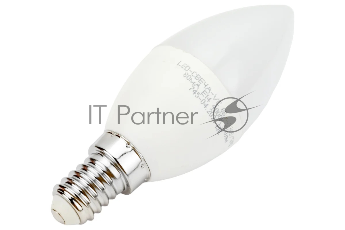 Лампа светодиодная IN HOME 4690612020396 LED-Свеча-VC 6 Вт свеча 4000К нейтр. белый E14 540 лм 230В
