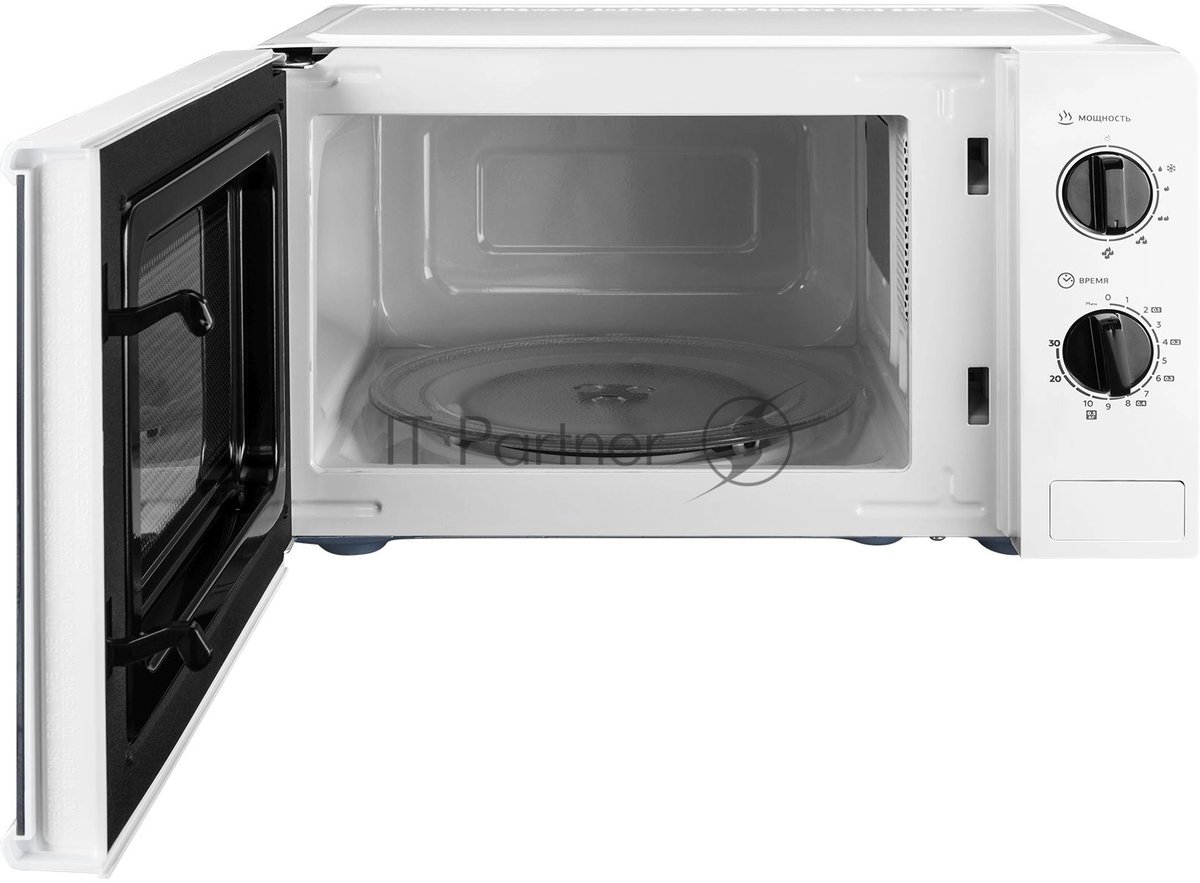 Микроволновая печь Hyundai HYM-M2048 белый, 20 л, 700 Вт, переключатели - поворотный механизм