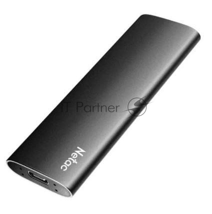 Внешний SSD Netac Z SLIM, 2TB, USB 3.2 Gen 2 Type-C, R/W 550/480, черный