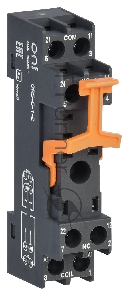 Розетка для реле IEK винт.соед. 300 (ORS-G-1-2-G)