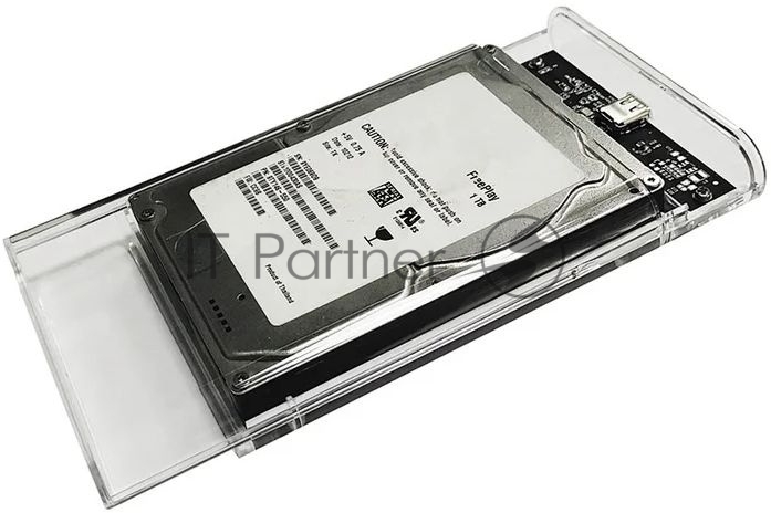 Внешний корпус для HDD/SSD AgeStar 3UB2P6C SATA III пластик прозрачный 2.5"