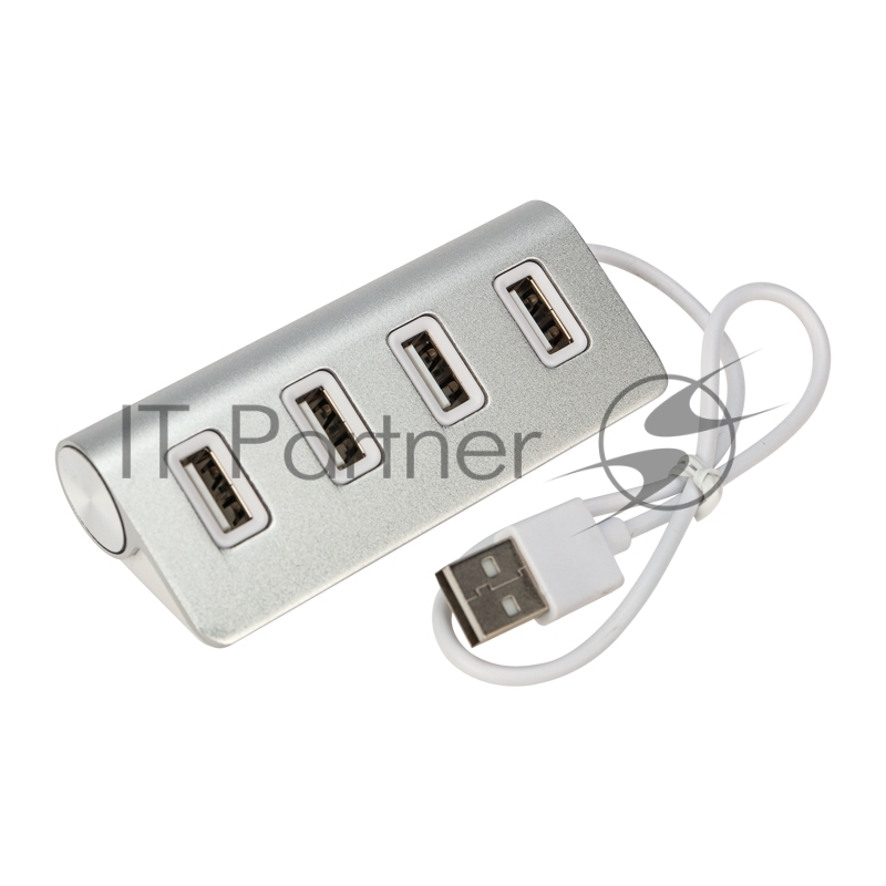 Разветвитель Rexant 4 USB-port серебристый