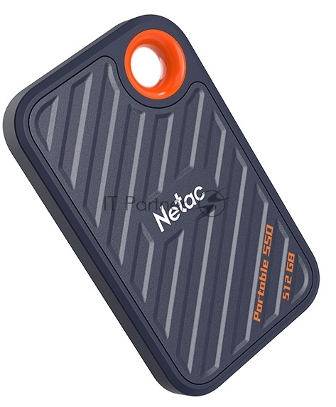 Внешний SSD Netac ZX20, 512 Gb, USB 3.2 Gen 2x2 Type-C, R/W 2000/1800, черный