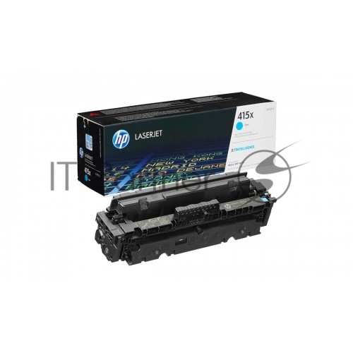 Картридж лазерный Cartridge HP 415X для LJ Pro M454/MFP M479/M480f, голубой (6 000 стр.) (желтая упаковка)