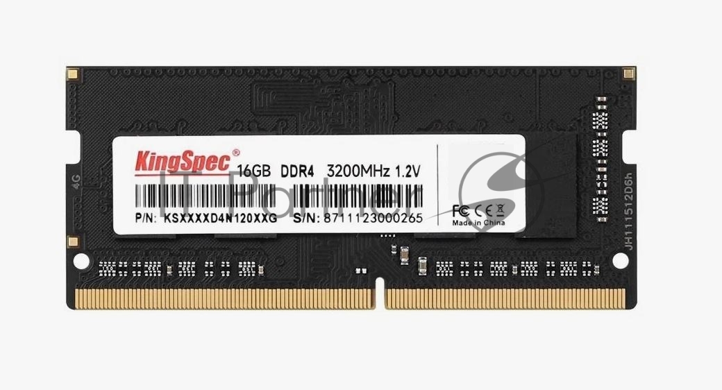 Оперативная память KingSpec, DDR4, 16GB (1x16 GB), 3200 MHz, CL17, SO-DIMM