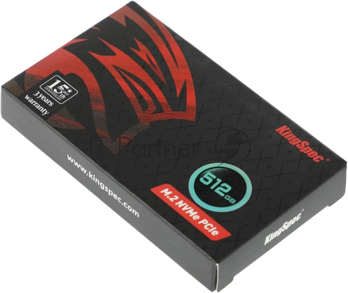 Накопитель SSD KingSpec NX-512, 512Gb, PCIe 3.0 x4, M.2 2280, NVMe, R/W 3400/3100