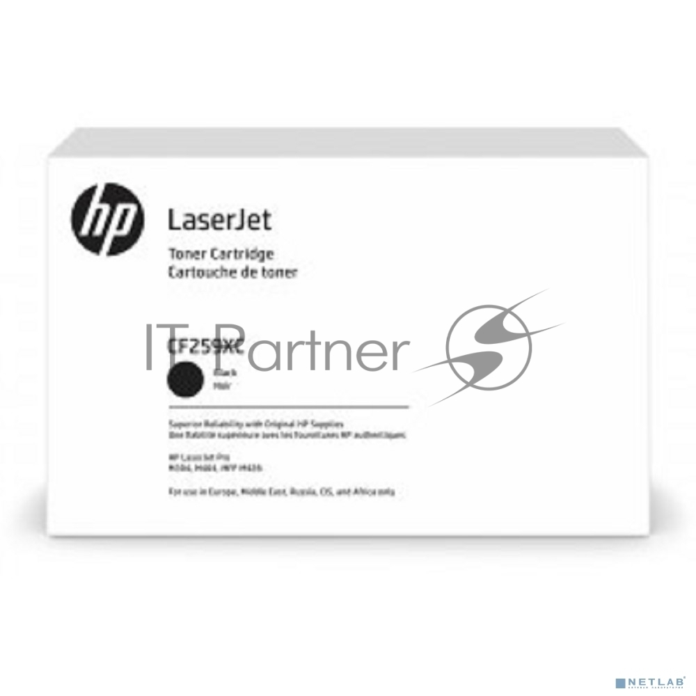 CF259XC - Тонер-картридж 59X для HP LJ M304/M404/MFP M428, 10К (O) чёрный CF259XC (белая коробка)  от 20 т.р.