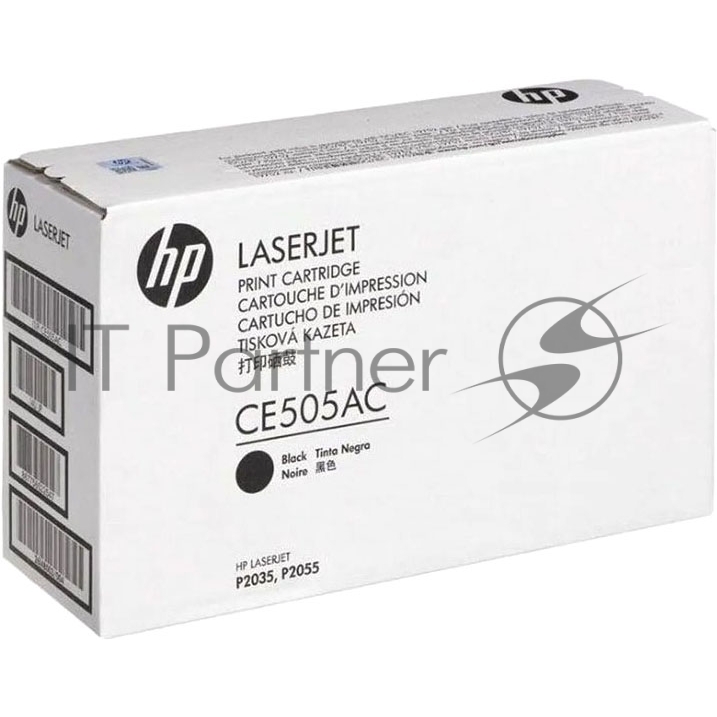 Картридж лазерный контрактный HP CE505AC черный (2300 стр.) для HP LJ P2035/2055