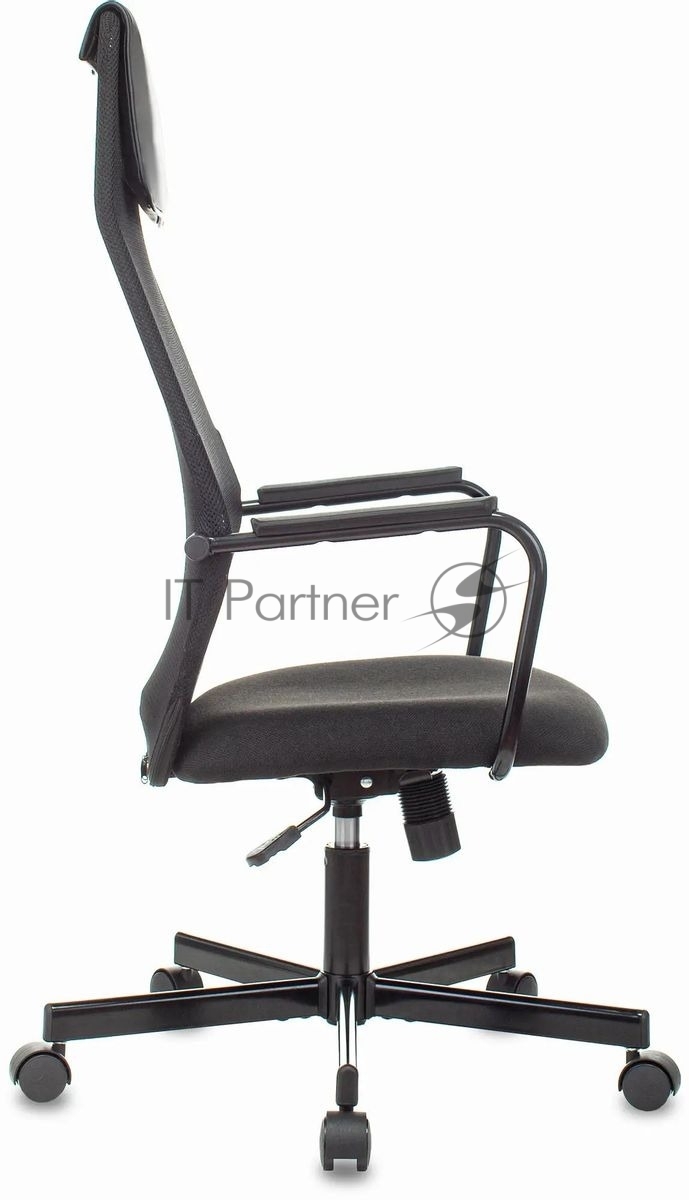 Кресло Бюрократ KB-5M TW-01 3C11 черный, сетка/ткань, 120 кг, механизм качания, с подголовником