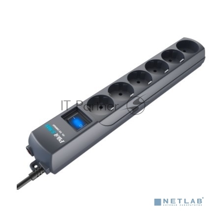 Сетевой фильтр Pilot S Max (5 euros + 1GP), 15A/3.5kVA, automatic, 7 m, graphite