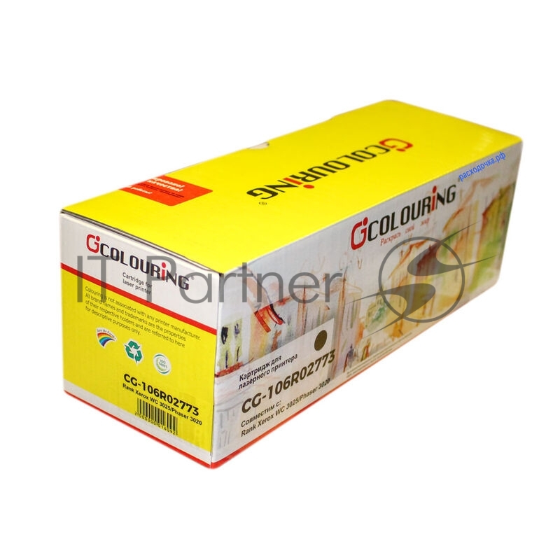 Картридж лазерный Colouring совместимый CG-106R02773 для Xerox Phaser 3020/WorkCentre 3025 (для аппаратов, выпущенных до 01.07.2017)1500к CG