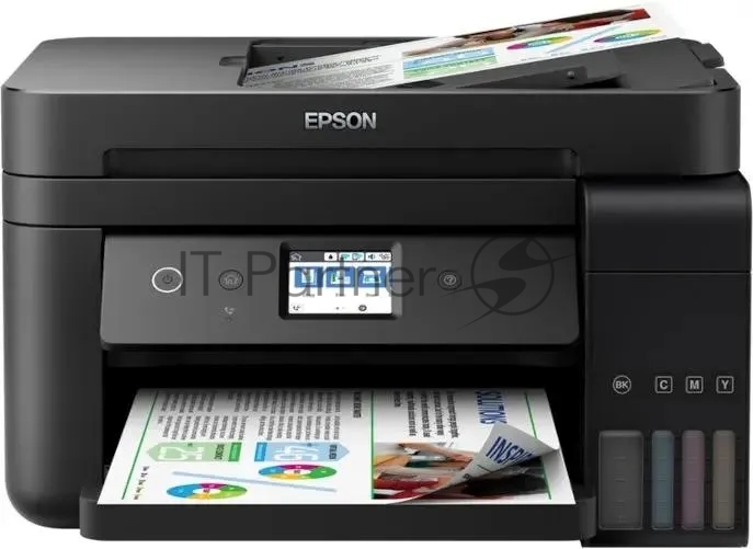 МФУ струйное Epson L6290, (C11CJ60505/C11CJ60405/C11CJ60507/C11CJ60408/C11CJ60406), А4, цветной, печ. до 15/8.5 стр/мин., 4800x1200 dpi (печ.), 1200 x 2400 dpi (скан.), Wi-Fi, Ethernet, USB