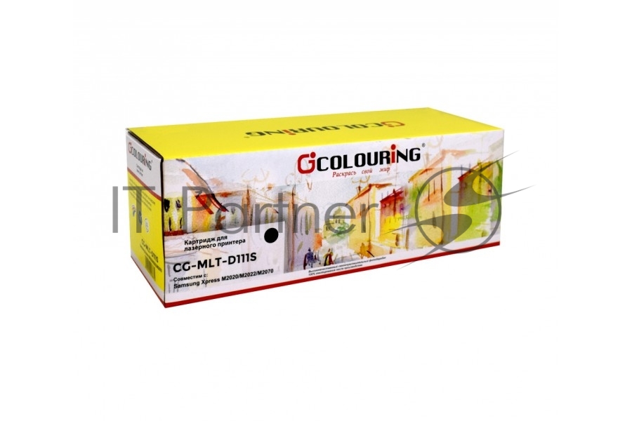 Картридж лазерный Colouring CG-MLT-D111S черный (1000 копий) для принтеров Samsung Xpress SL-M2020/SL-M2020W/SL-M2021/SL-M2022/M2070F/SL-M2070W/SL-M2070F/SL-M2070FW/SL-M2072