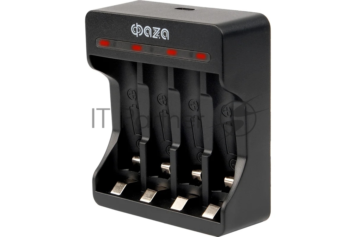 Устройство зарядное B-95USB Ni-Cd/Ni-MH (4хAA/4хAAA/1х9В) индикатор зарядки питание от USB кабель MicroUSB-USB в комплекте ФАZА 5038899