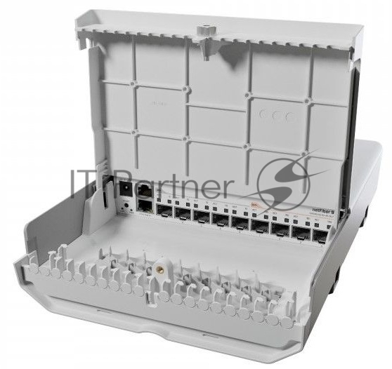 Коммутатор Mikrotik NetFiber 9 CRS310-1G-5S-4S+OUT, 1×1 Гбит/с LAN + 5×1 Гбит/с SFP + 4×10 Гбит/с SFP+, управляемый