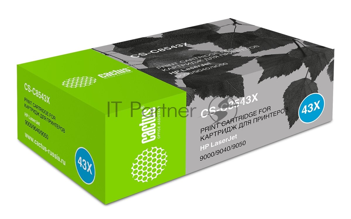 Картридж лазерный Cactus CS-C8543X черный (30000 стр.) для HP LJ 9000/9040/9050