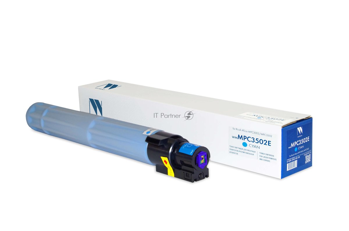 Картридж NVPrint совместимый NV-MPC3502E Голубой для Ricoh Aficio-MPC3002/MPC3502 (18000k)