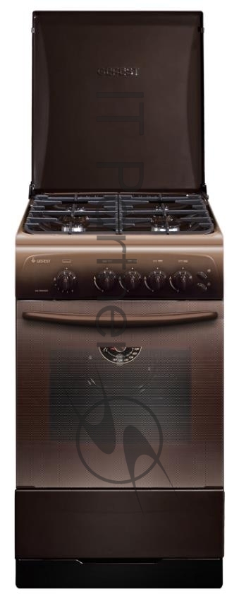 Плита газовая Gefest CG 50M04 K83 коричневый, конфорок 4 газовых, духовка 42 л, 50 см x 85 см x 57 см