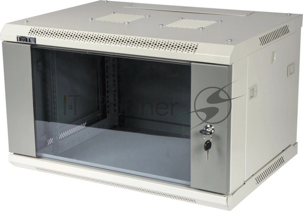 Шкаф настенный серии Pro, 18U 600x600, стеклянная дверь