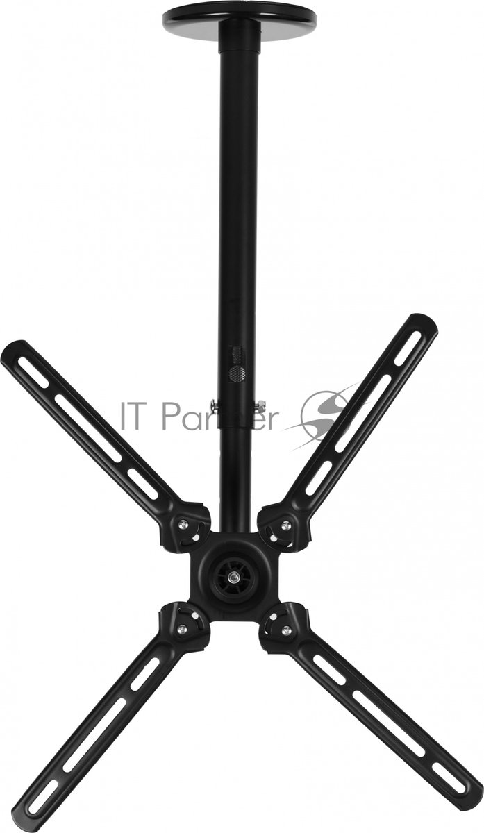 Кронштейн для телевизора Cactus CS-CP07 черный 23"-55" макс.45кг потолочный поворот и наклон