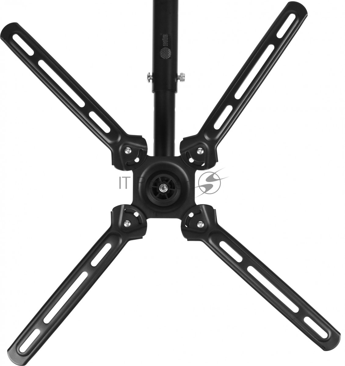 Кронштейн для телевизора Cactus CS-CP07 черный 23"-55" макс.45кг потолочный поворот и наклон