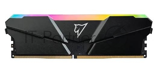 Оперативная память NETAC Shadow, DDR4, 16GB (1x16GB), 3200MHz, CL16, DIMM, с радиатором, RGB, серый