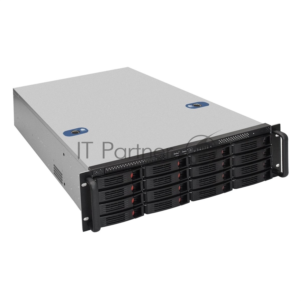 Exegate EX292421RUS Серверная платформа ExeGate Pro 3U660-HS16 <RM 19", высота 3U, глубина 660, Redundant БП 2x1000W, 16xHotSwap, USB>