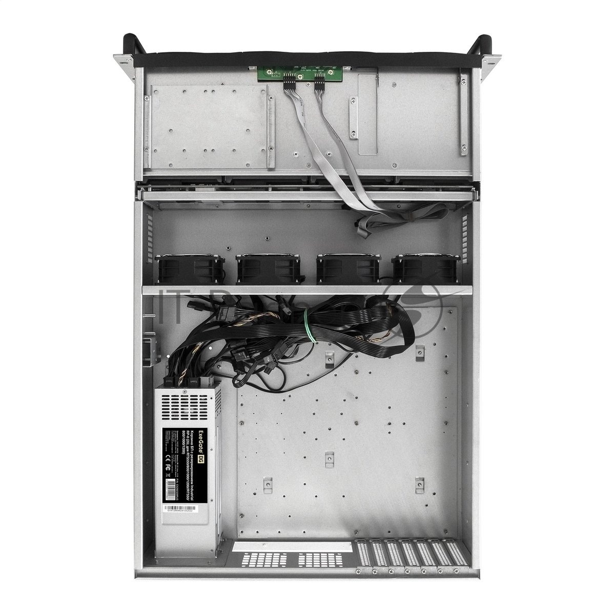 Exegate EX292419RUS Серверная платформа ExeGate Pro 3U660-HS16 <RM 19", высота 3U, глубина 660, Redundant БП 2x550W, 16xHotSwap, USB>