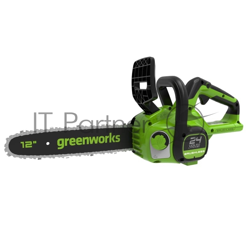 Цепная пила аккумуляторная GreenWorks GD24CS30K2, 24V, 30см, бесщеточная, c АКБ 2 А·ч и ЗУ (2007007UA)