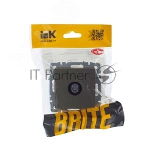 Розетка телевизионная оконечная IEK Brite РТВ11-0-БрШ (BR-A10-O-K37) СП шампань