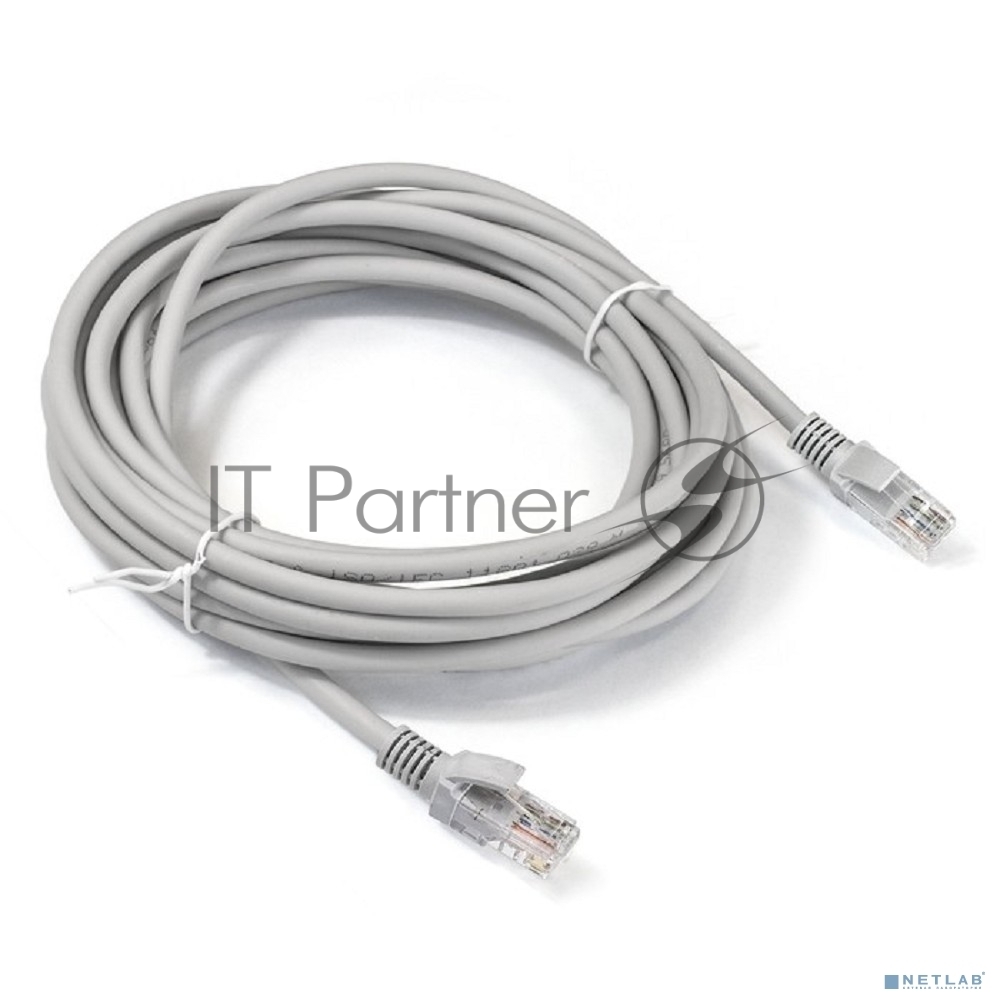 Патч-корд LSZH ExeGate EX290421RUS UTP-RJ45-RJ45-5e-7M-LSZH-GY, UTP, cat.5e, 7м, серый