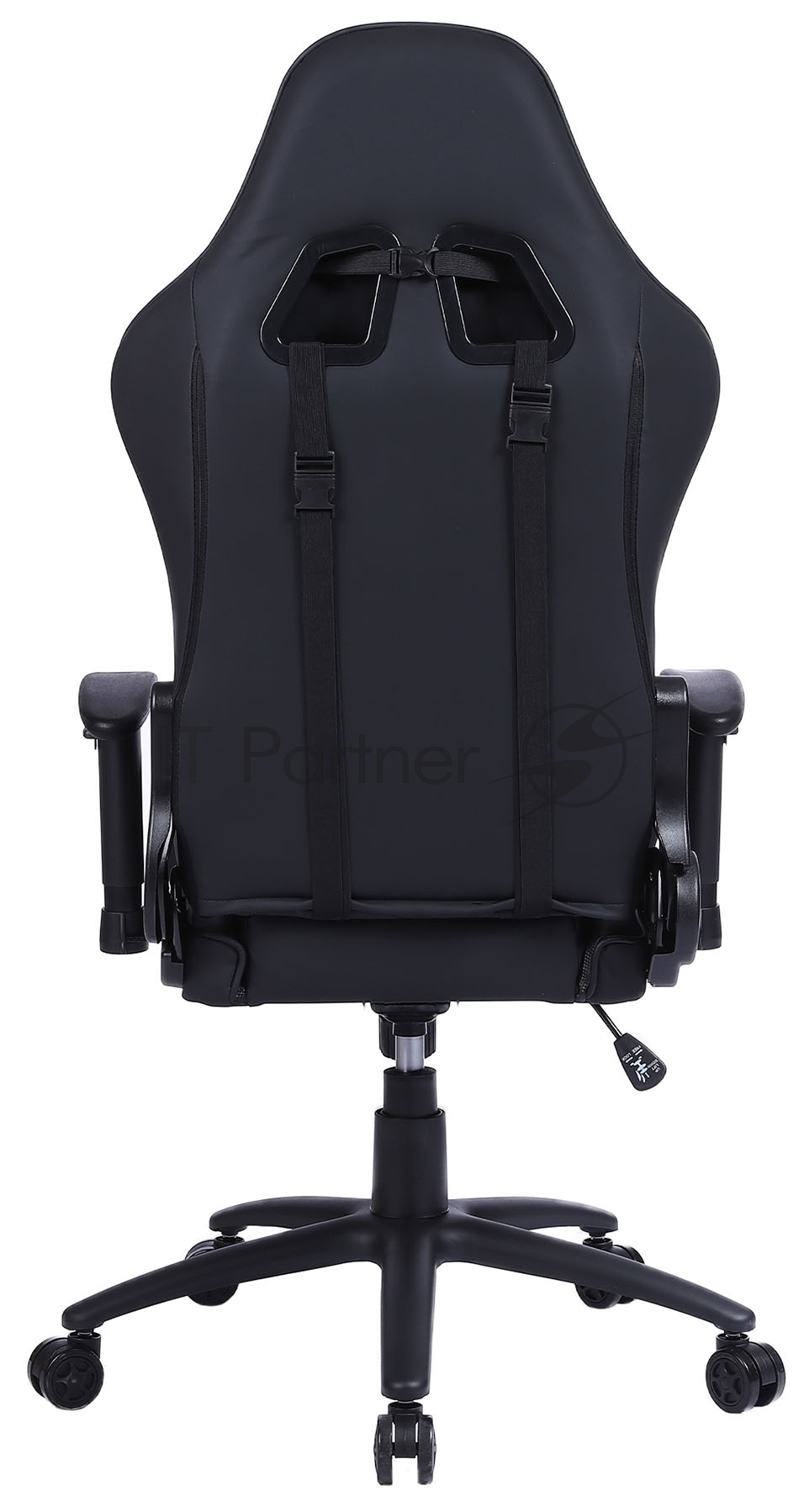 Кресло Cactus CS-CHR-030BL черный, экокожа, подголовник