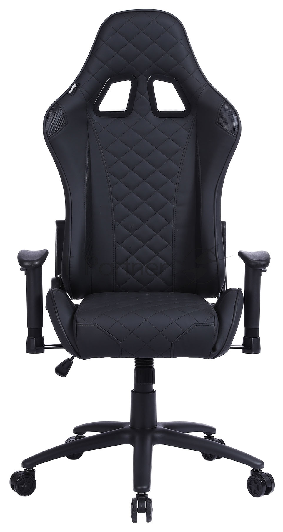 Кресло Cactus CS-CHR-030BL черный, экокожа, подголовник