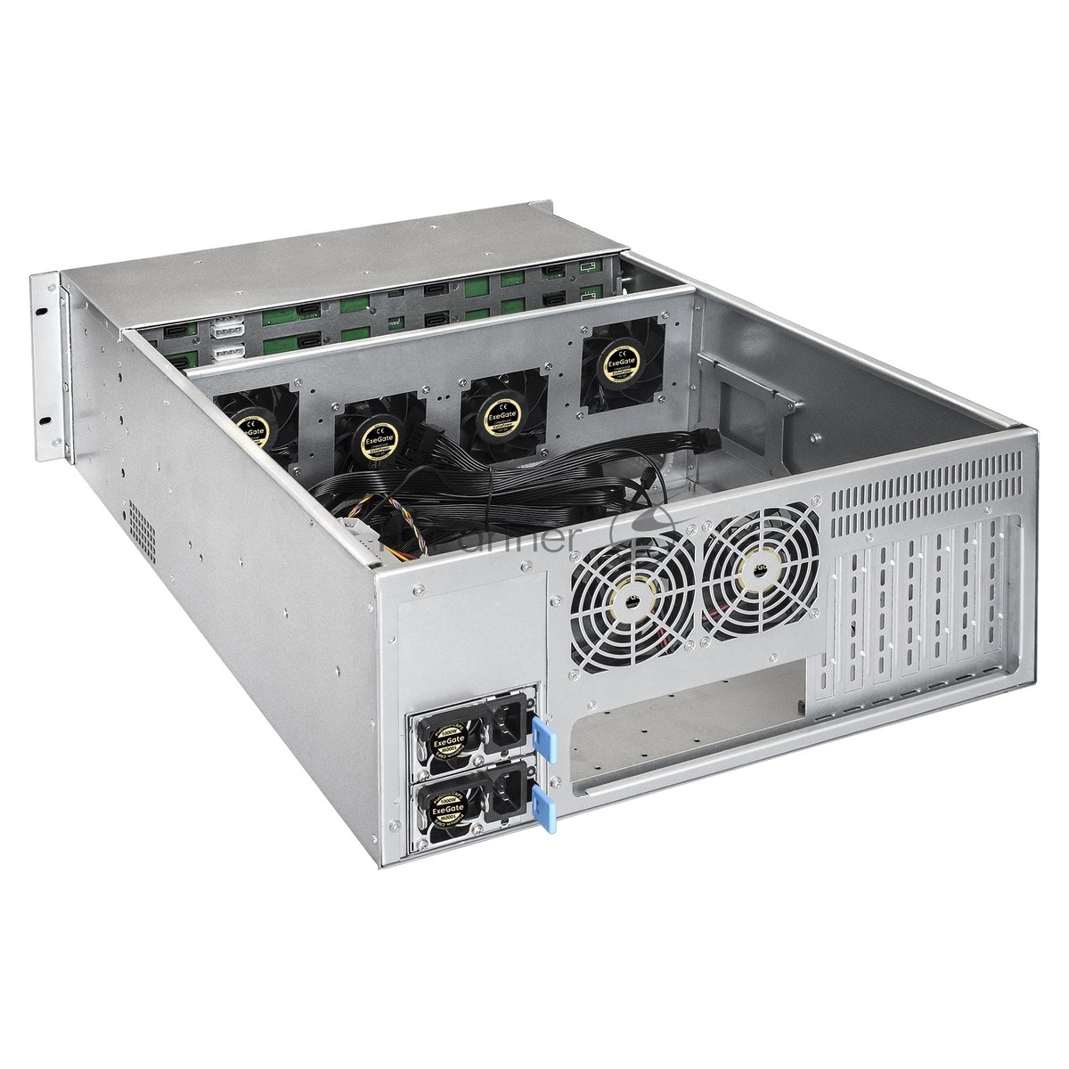 Серверная платформа ExeGate EX292426RUS Pro 4U660-HS24 (RM 19", высота 4U, глубина 660, Redundant БП 2x1000W, 24xHotSwap, USB)