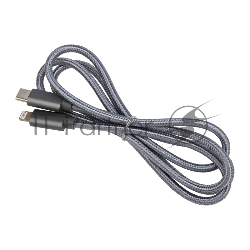 Кабель Rexant Type-C - Lightning PD/1м/nylon/gray