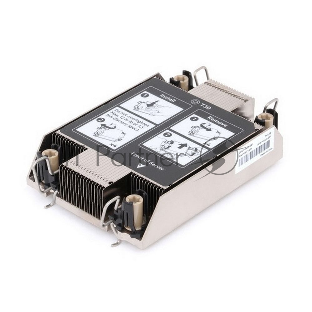 Радиатор на процессор HPE Standard 1U Heat Sink for DL360/380 Gen10+, new, pulled, no vendor package [P37863-B21]