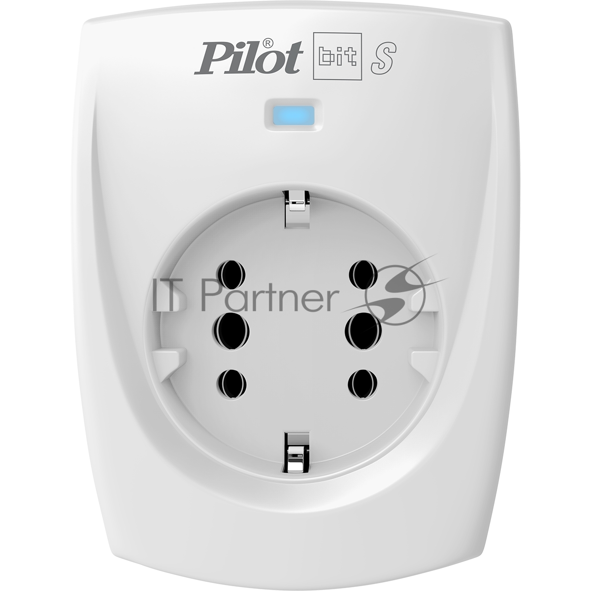 Сетевой фильтр ZIS PILOT BIT S, 1 розетка, 16А/3,5кВт, св.серый