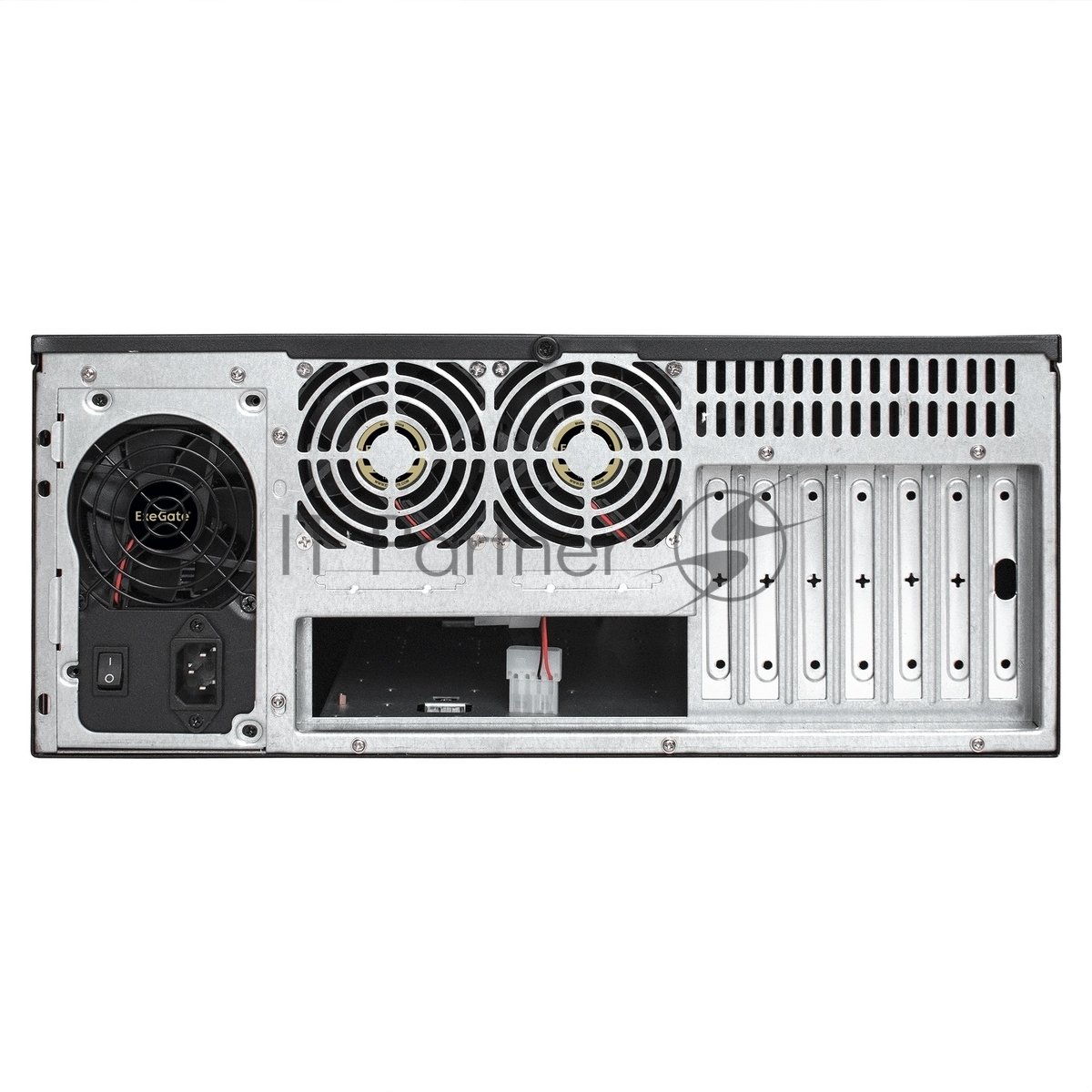 Exegate EX293247RUS Серверный корпус ExeGate Pro 4U480-15/4U4132 <RM 19", высота 4U, глубина 480, БП 1200RADS, USB>