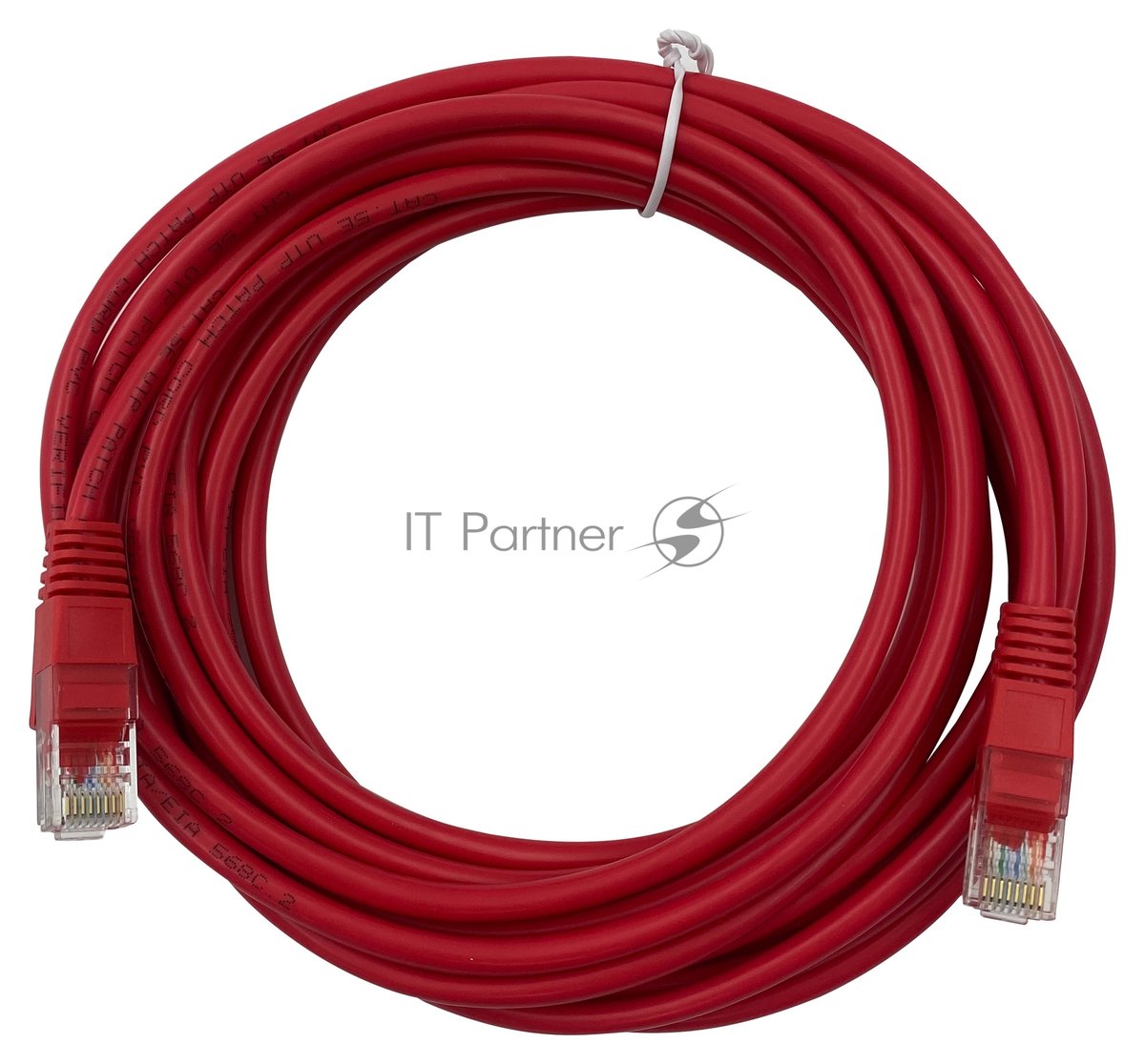 Патч-корд Buro UTP 4 пары cat.5e CCA molded 5м красный RJ-45 (m)-RJ-45 (m)