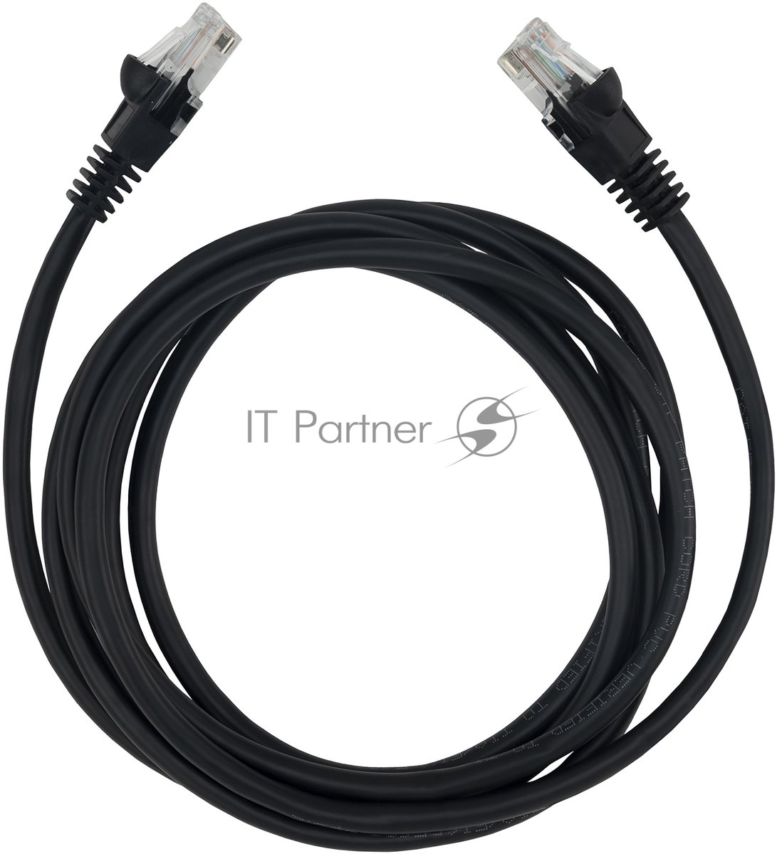 Патч-корд Buro UTP 4 пары cat.5e CCA molded 2м черный RJ-45 (m)-RJ-45 (m)