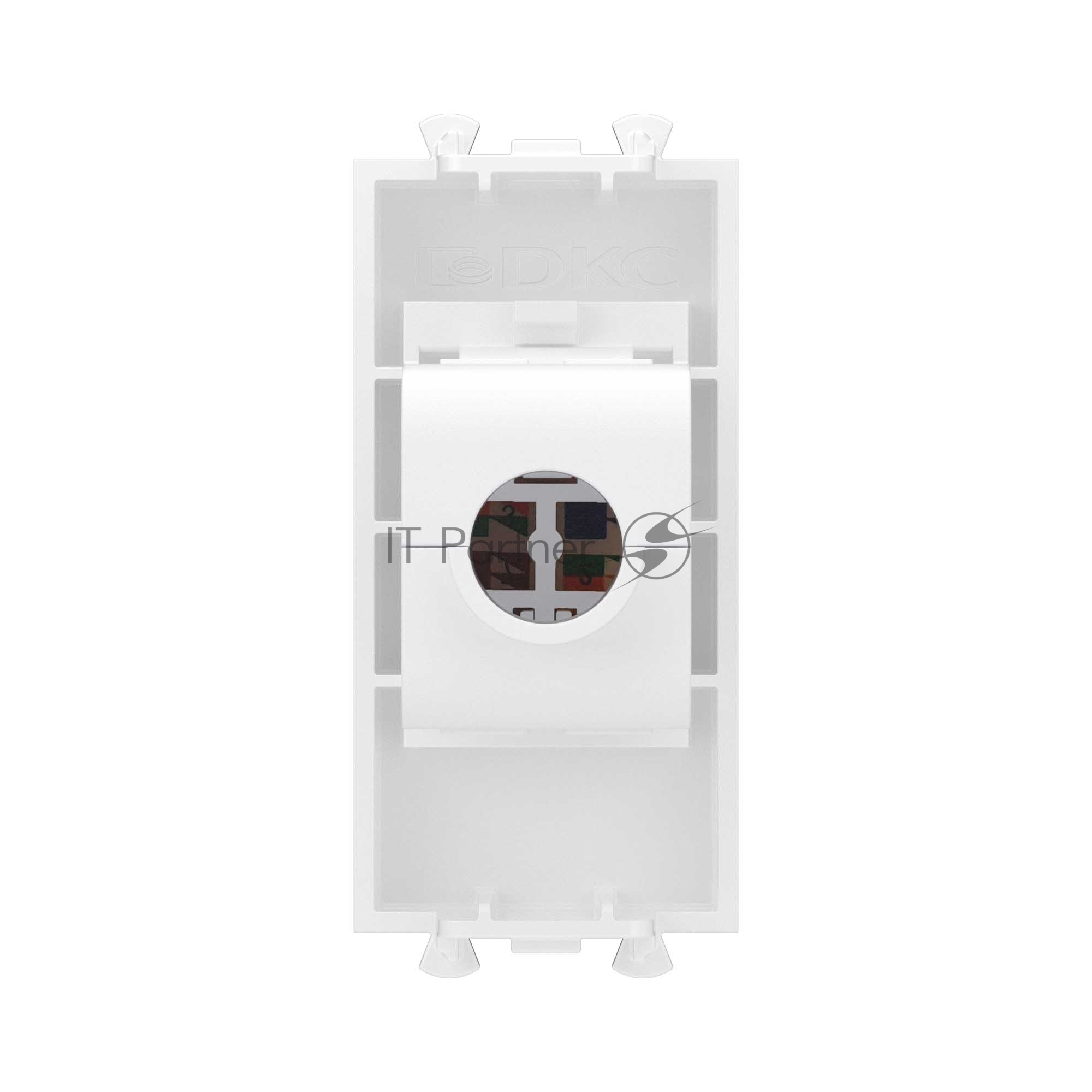 Розетка компьютерная DKC 4400661 1 модуль, Avanti "Белое облако" RJ45 кат.5E без шторок модульная механизм