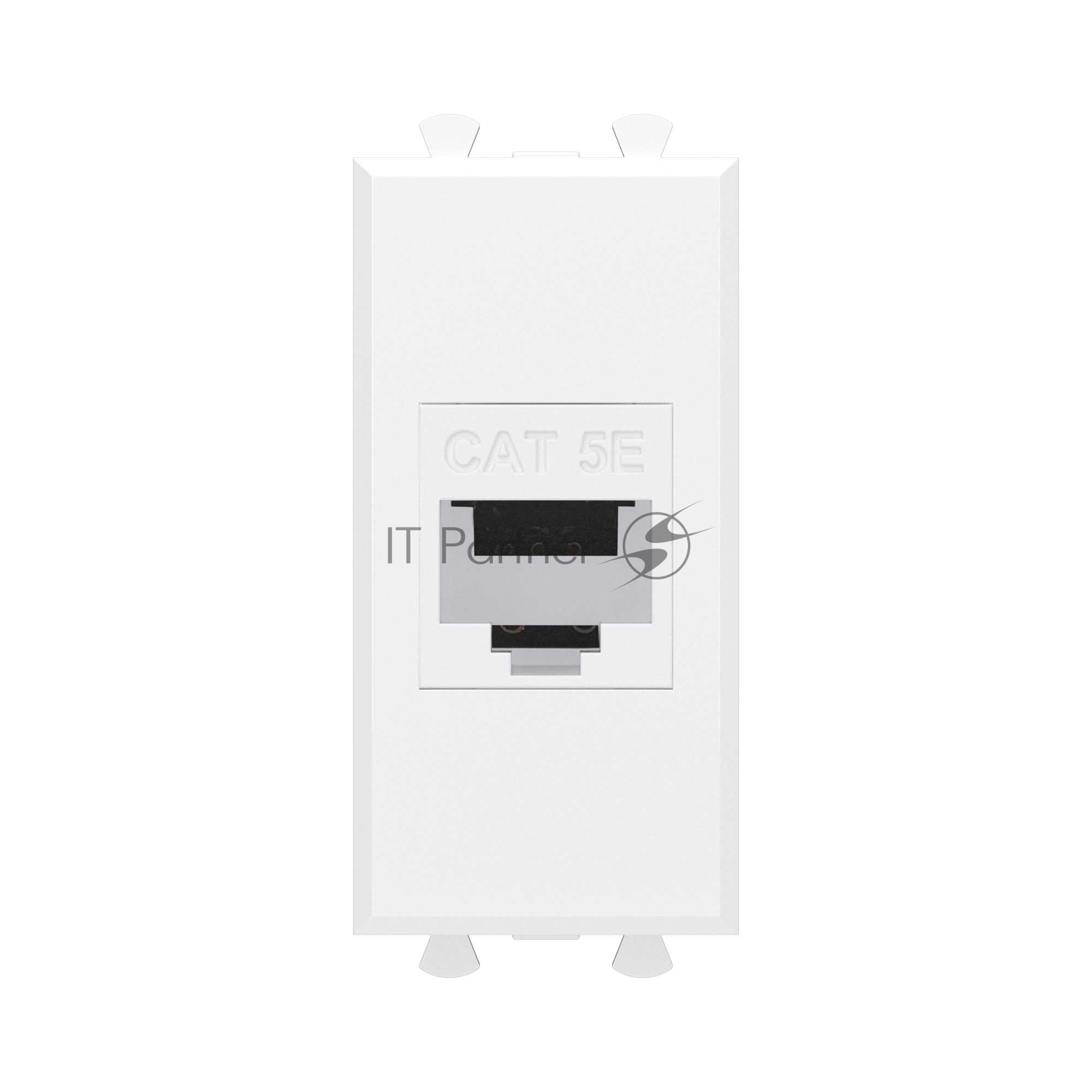 Розетка компьютерная DKC 4400661 1 модуль, Avanti "Белое облако" RJ45 кат.5E без шторок модульная механизм