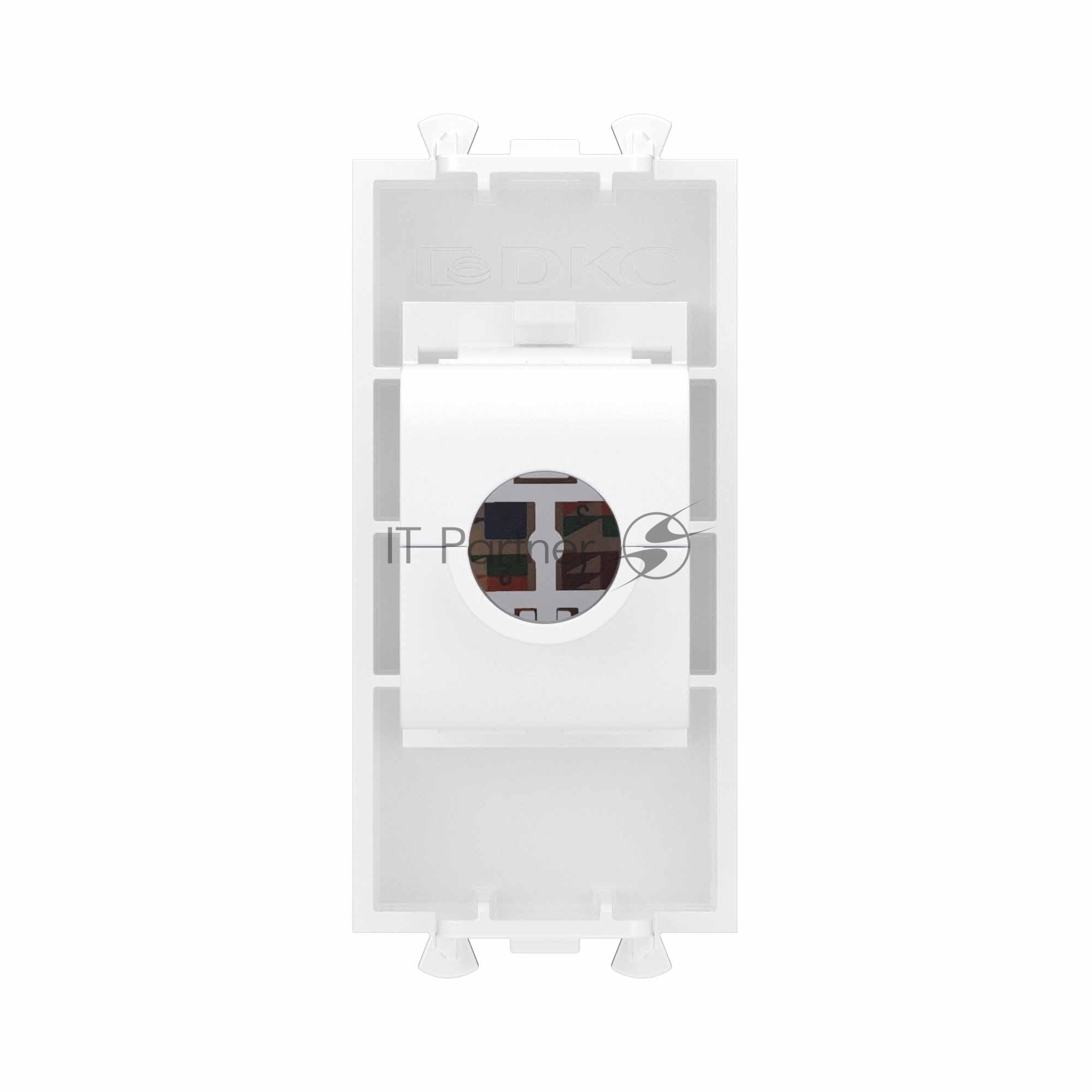 Розетка компьютерная DKC 4400691 1 модуль, Avanti "Белое облако", RJ45 кат.6, без шторок модульная