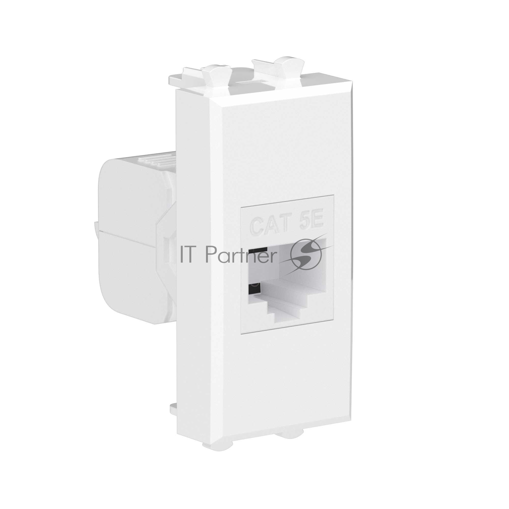 Розетка компьютерная DKC 4400661 1 модуль, Avanti "Белое облако" RJ45 кат.5E без шторок модульная механизм