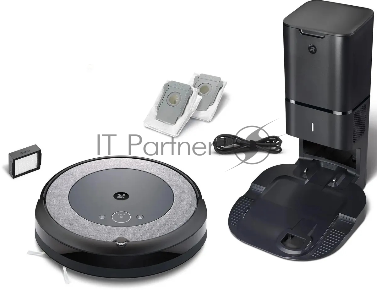 Робот-пылесос IROBOT Roomba i3+ серый/черный, 1800 мAч Li-Ion, уборка сухая, пылесборник контейнер 0.4 л