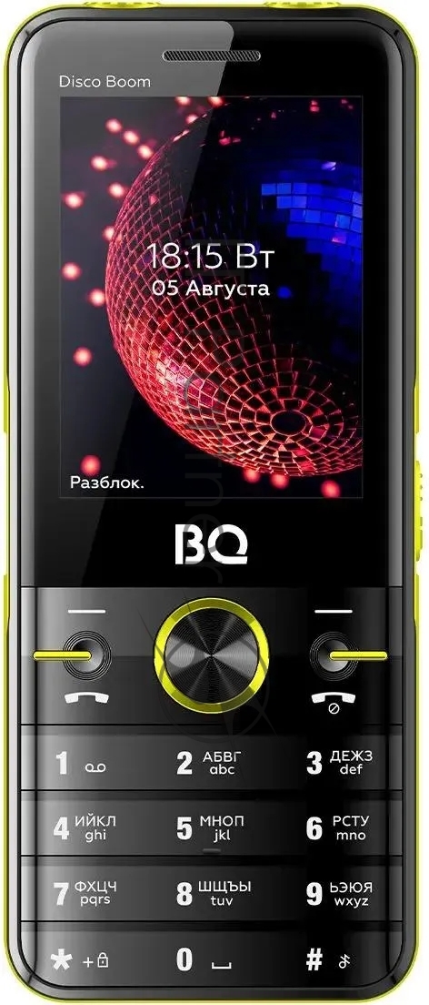 Мобильный телефон BQ 2842 Disco Boom желтый/черный