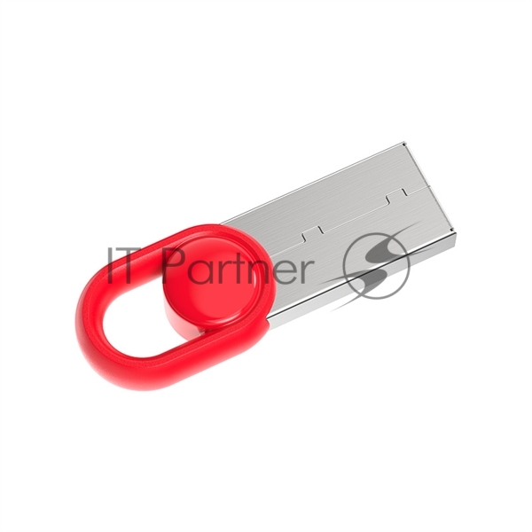 Флешка USB Netac UM2 (NT03UM2N-128G-32RE), 128Gb, USB 3.0, R/W 130/50, серебристый/красный